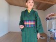 画像2: 背中涼しいに決まってる帯07（普通サイズ）〜阿波しじら・カラフル格子〜 (2)