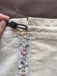 画像2: 巾着袋05／焦げ茶紐　アンティークゴールド金具 (2)