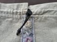 画像5: 巾着袋06／黒紐　ニッケルブラック金具 (5)