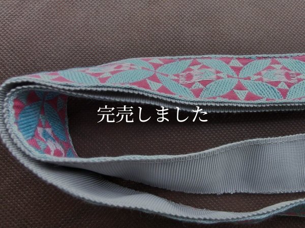 画像4: レピヤンリボンのバッグストラップ03／チューリップ　ピンク (4)