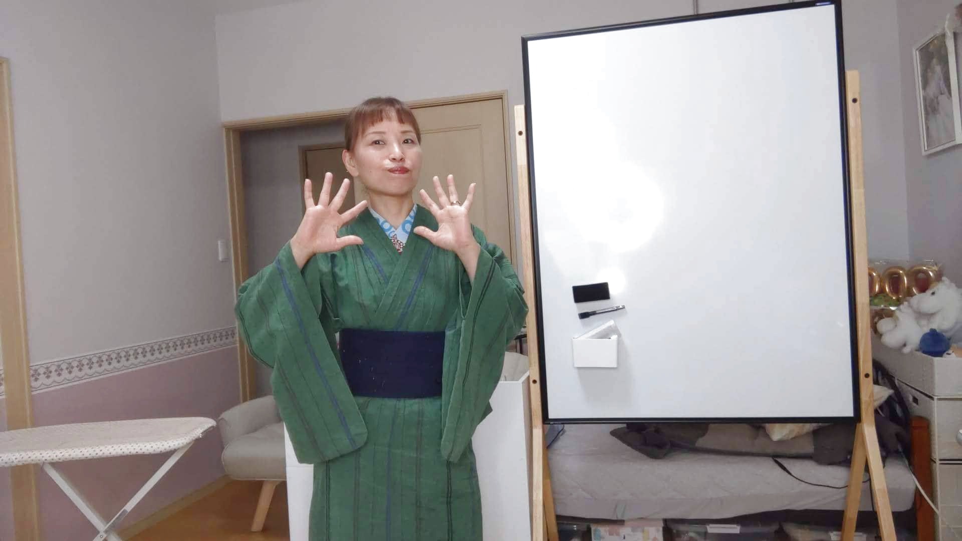 遠州木綿の【背中涼しいに決まってる帯】が出来上がって早速着けてみました
